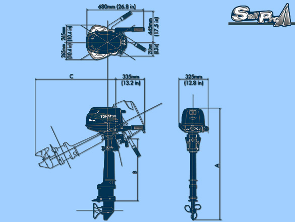 MFS6BS Sail Pro Abmessungen