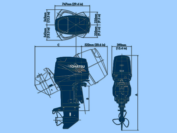 MD90B Dimensions